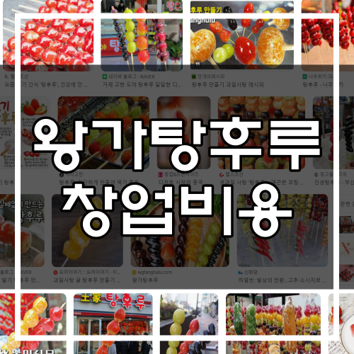 왕가탕후루 창업비용